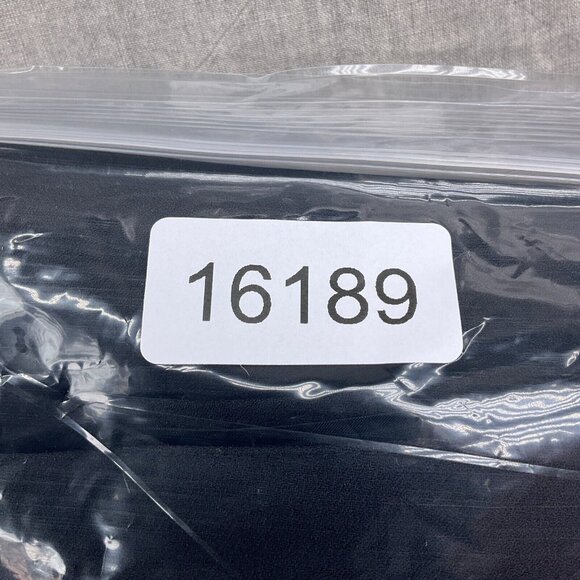 Le Suit Skirt Set Women 8 36/27Wx24L Black‎ Crepe Double Breasted Career Classic - Picture 15 of 15